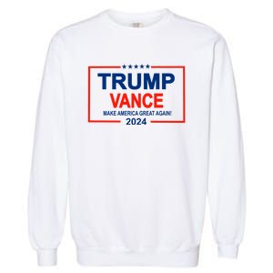 Trump Vance 24 Make America Great Again Usa Election Garment-Dyed Sweatshirt