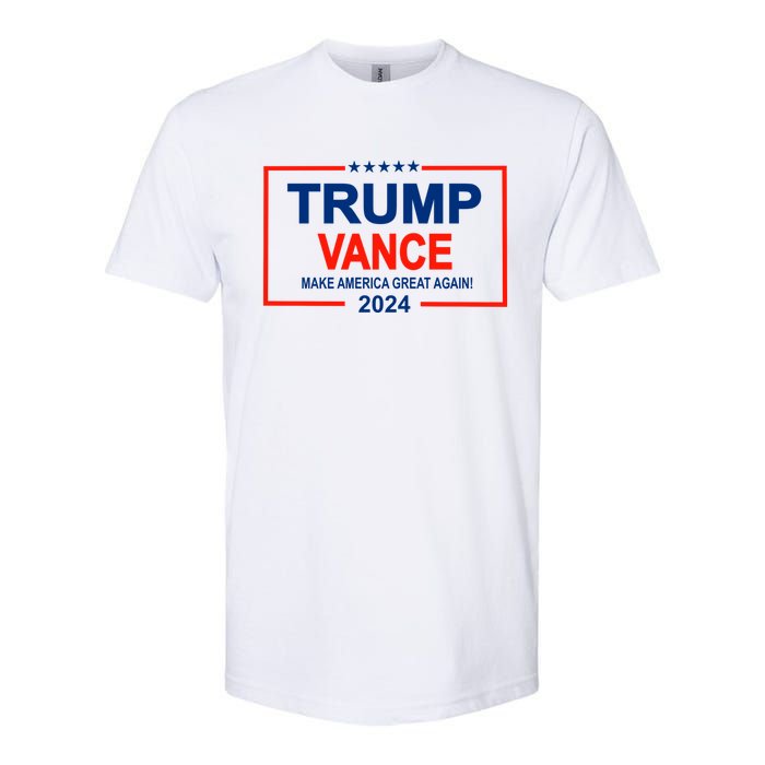 Trump Vance 24 Make America Great Again Usa Election Softstyle CVC T-Shirt