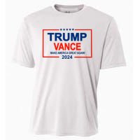 Trump Vance 24 Make America Great Again Usa Election Cooling Performance Crew T-Shirt