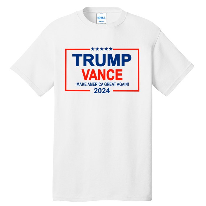 Trump Vance 24 Make America Great Again Usa Election Tall T-Shirt