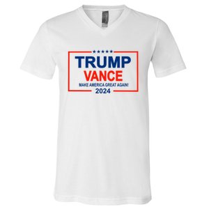 Trump Vance 24 Make America Great Again Usa Election V-Neck T-Shirt