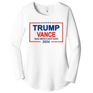 Trump Vance 24 Make America Great Again Usa Election Women's Perfect Tri Tunic Long Sleeve Shirt