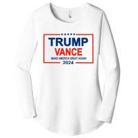 Trump Vance 24 Make America Great Again Usa Election Women's Perfect Tri Tunic Long Sleeve Shirt