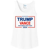 Trump Vance 24 Make America Great Again Usa Election Ladies Essential Tank