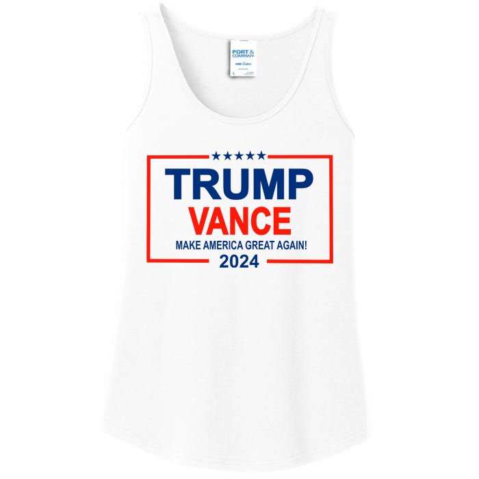 Trump Vance 24 Make America Great Again Usa Election Ladies Essential Tank