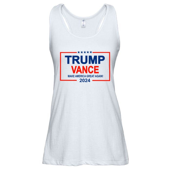 Trump Vance 24 Make America Great Again Usa Election Ladies Essential Flowy Tank