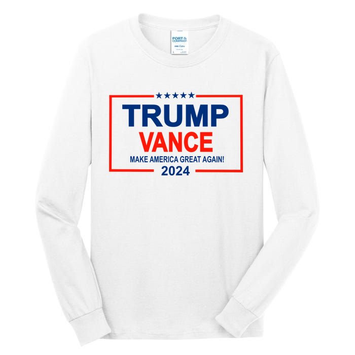 Trump Vance 24 Make America Great Again Usa Election Tall Long Sleeve T-Shirt