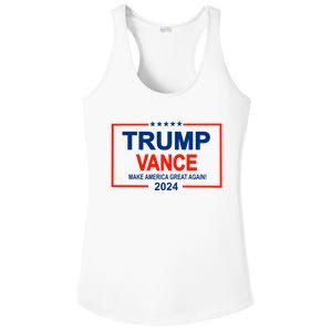 Trump Vance 24 Make America Great Again Usa Election Ladies PosiCharge Competitor Racerback Tank