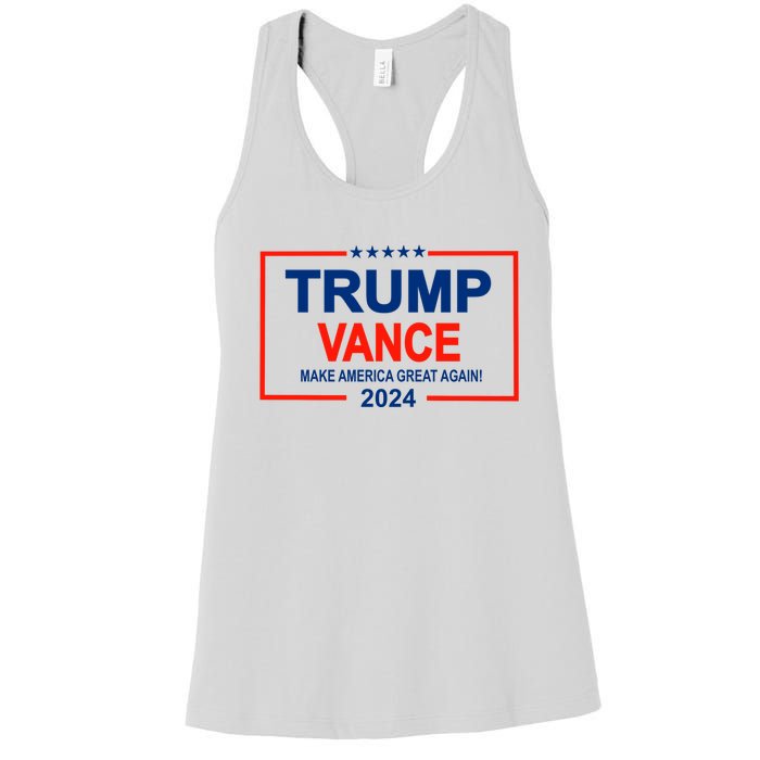 Trump Vance 24 Make America Great Again Usa Election Women's Racerback Tank