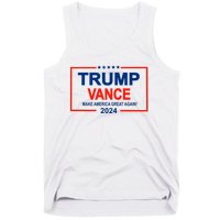 Trump Vance 24 Make America Great Again Usa Election Tank Top