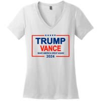 Trump Vance 24 Make America Great Again Usa Election Women's V-Neck T-Shirt