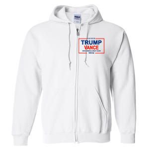 Trump Vance 24 Make America Great Again Usa Election Full Zip Hoodie