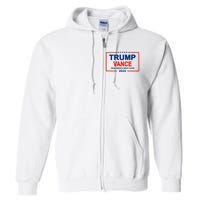 Trump Vance 24 Make America Great Again Usa Election Full Zip Hoodie