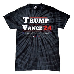 Trump Vance 2024 Donald Trump J.D. Vance Fghit Tie-Dye T-Shirt