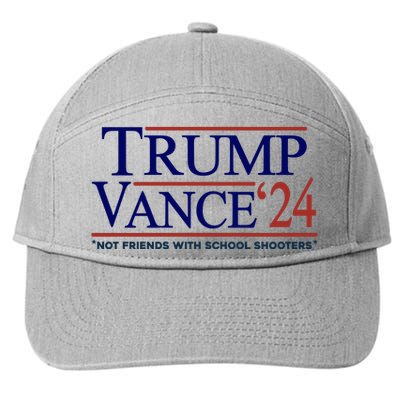 Trump Vance 24 Not Friends With School Shooters 7-Panel Snapback Hat