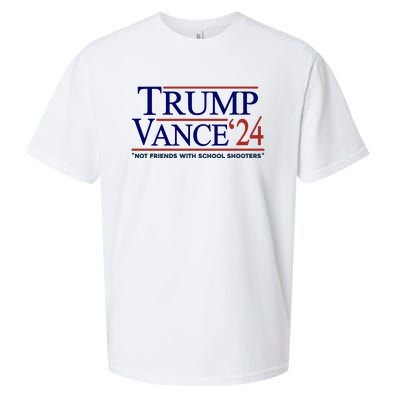 Trump Vance 24 Not Friends With School Shooters Sueded Cloud Jersey T-Shirt