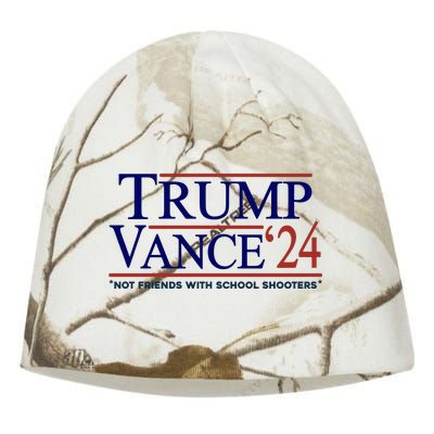 Trump Vance 24 Not Friends With School Shooters Kati - Camo Knit Beanie