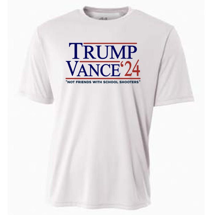 Trump Vance 24 Not Friends With School Shooters Cooling Performance Crew T-Shirt