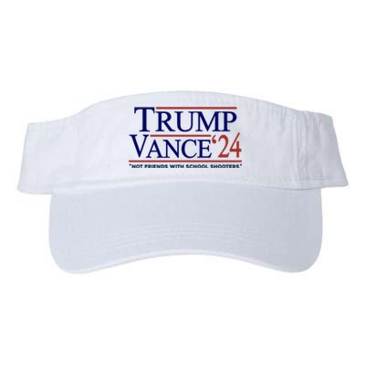 Trump Vance 24 Not Friends With School Shooters Valucap Bio-Washed Visor