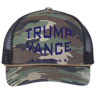 Trump Vance 2024 Gift Retro Rope Trucker Hat Cap