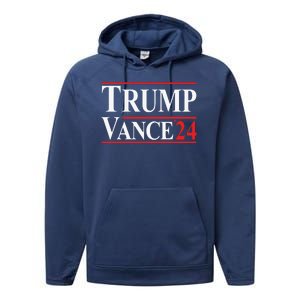 Trump Vance 24 Performance Fleece Hoodie