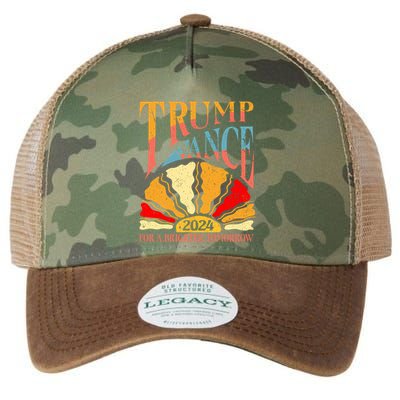 Trump Vance 2024 President Vote For A Brighter Tomorrow Legacy Tie Dye Trucker Hat