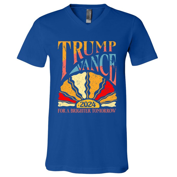 Trump Vance 2024 President Vote For A Brighter Tomorrow V-Neck T-Shirt