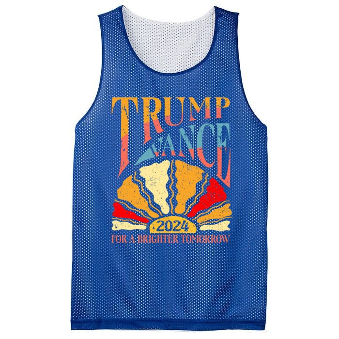 Trump Vance 2024 President Vote For A Brighter Tomorrow Mesh Reversible Basketball Jersey Tank