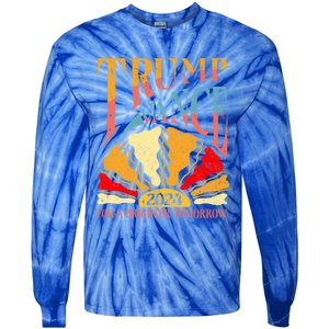 Trump Vance 2024 President Vote For A Brighter Tomorrow Tie-Dye Long Sleeve Shirt