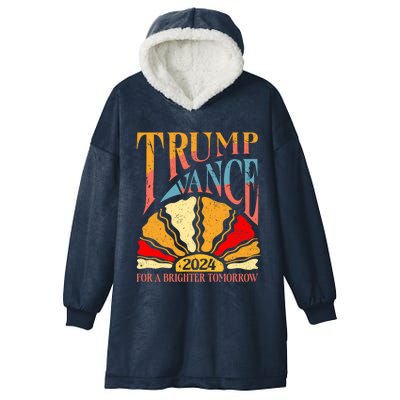 Trump Vance 2024 President Vote For A Brighter Tomorrow Hooded Wearable Blanket