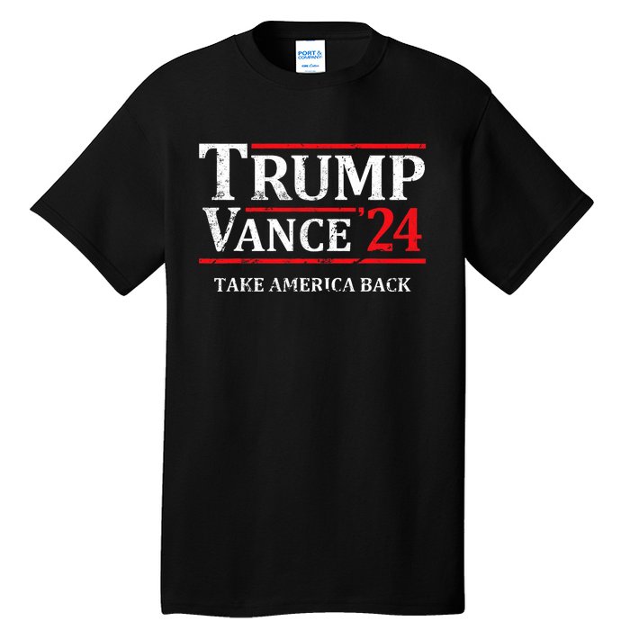 Trump Vance 24 Take America Back Vintage Trump 2024 Tall T-Shirt