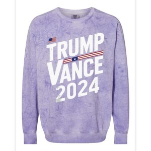 Trump Vance 2024 Election Donald Trump Jd Vance 2024 Colorblast Crewneck Sweatshirt