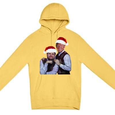 Trump Vance 2024 Brothers Santa Funny Trump Vance Christmas Premium Pullover Hoodie