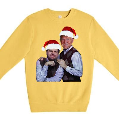 Trump Vance 2024 Brothers Santa Funny Trump Vance Christmas Premium Crewneck Sweatshirt