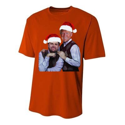 Trump Vance 2024 Brothers Santa Funny Trump Vance Christmas Performance Sprint T-Shirt