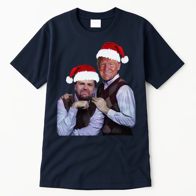 Trump Vance 2024 Brothers Santa Funny Trump Vance Christmas Tall T-Shirt