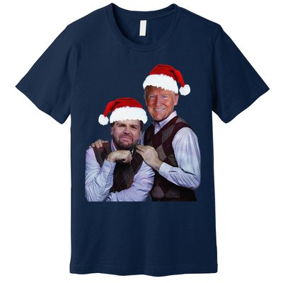 Trump Vance 2024 Brothers Santa Funny Trump Vance Christmas Premium T-Shirt