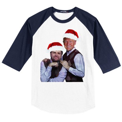 Trump Vance 2024 Brothers Santa Funny Trump Vance Christmas Baseball Sleeve Shirt