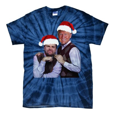 Trump Vance 2024 Brothers Santa Funny Trump Vance Christmas Tie-Dye T-Shirt