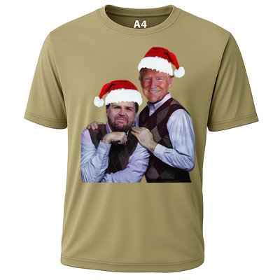 Trump Vance 2024 Brothers Santa Funny Trump Vance Christmas Cooling Performance Crew T-Shirt