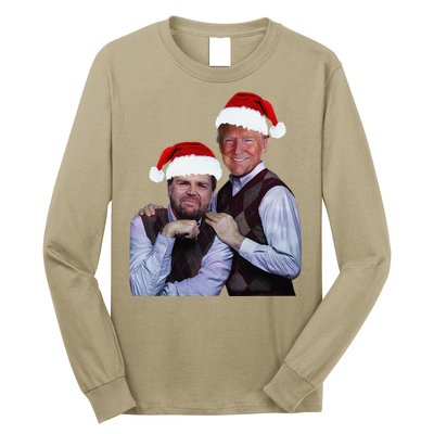 Trump Vance 2024 Brothers Santa Funny Trump Vance Christmas Long Sleeve Shirt