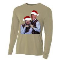 Trump Vance 2024 Brothers Santa Funny Trump Vance Christmas Cooling Performance Long Sleeve Crew