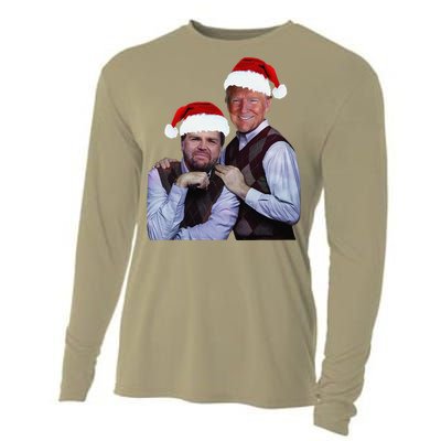 Trump Vance 2024 Brothers Santa Funny Trump Vance Christmas Cooling Performance Long Sleeve Crew