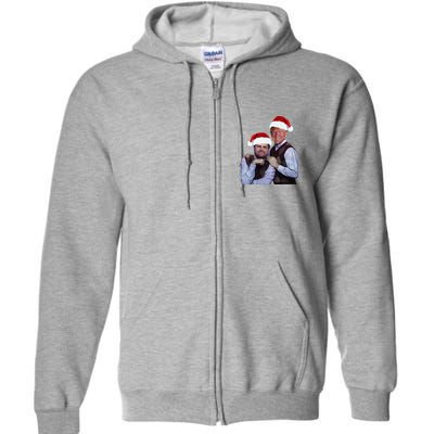 Trump Vance 2024 Brothers Santa Funny Trump Vance Christmas Full Zip Hoodie