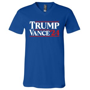 Trump Vance 2024 Donald Trump J D Vance For President Gift V-Neck T-Shirt