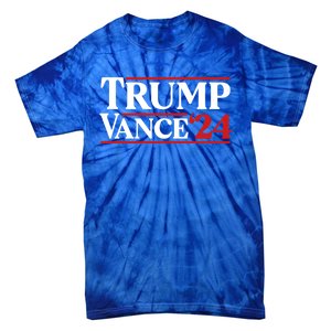 Trump Vance 2024 Donald Trump J D Vance For President Gift Tie-Dye T-Shirt