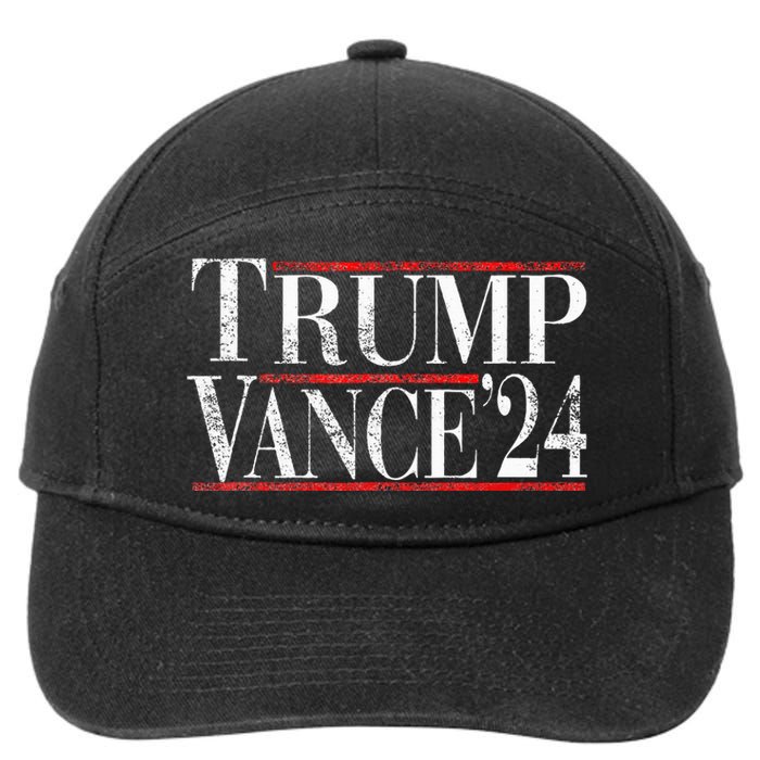 Trump Vance 24 Vintage Retro 2024 7-Panel Snapback Hat