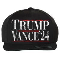 Trump Vance 24 Vintage Retro 2024 Wool Snapback Cap