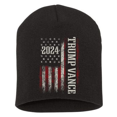 Trump Vance 2024 President Trump Supporter Re Election Short Acrylic Beanie