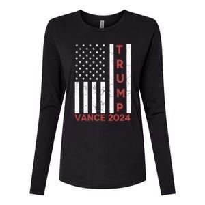 Trump Vance 2024 Womens Cotton Relaxed Long Sleeve T-Shirt